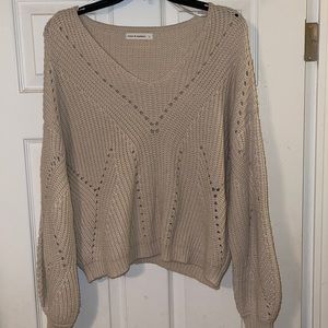 nude cream colored sweater